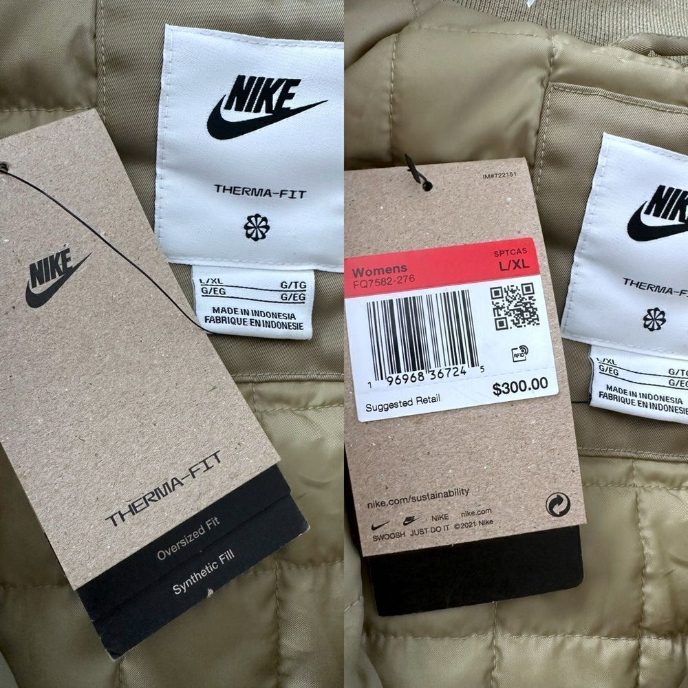 NIKE Insulated Oversized Sportswear Metro Puffer Therma-FIT Parka Jacket Sz L XL - Picture 12 of 15